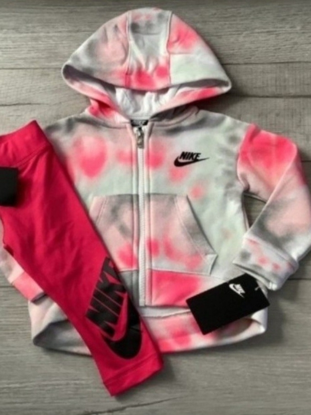 Nike Girls Zip Hoodie & Leggings Outfit Size 2T(NWT)
